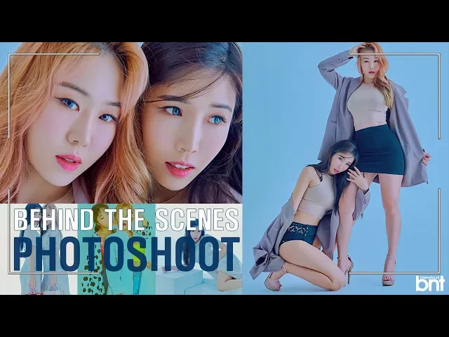 화보 찍으러 왔어요 waveya bnt photoshoot behind